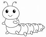 Coloring Pages Caterpillar Butterfly Cute Colouring Color Printable Insect Kids Sheets Rocks Print Choose Board Animal Visit Lion sketch template
