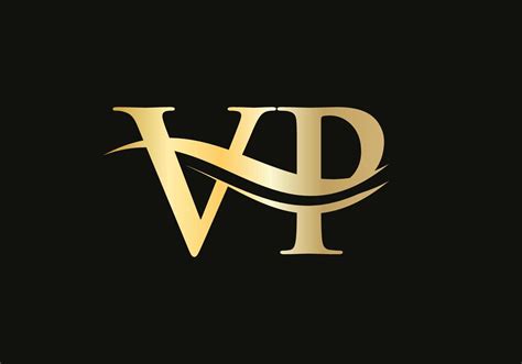 elegant  stylish vp logo design   company vp letter logo vp logo  luxury branding