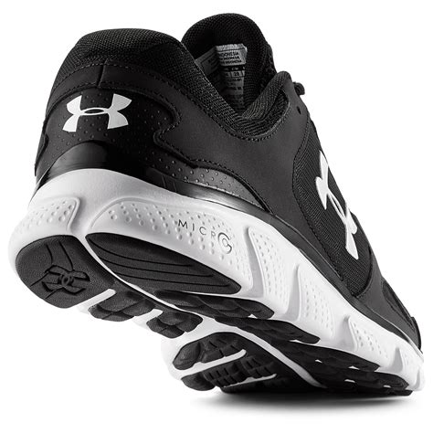 armour leather mens ua micro  assert  running shoes  men
