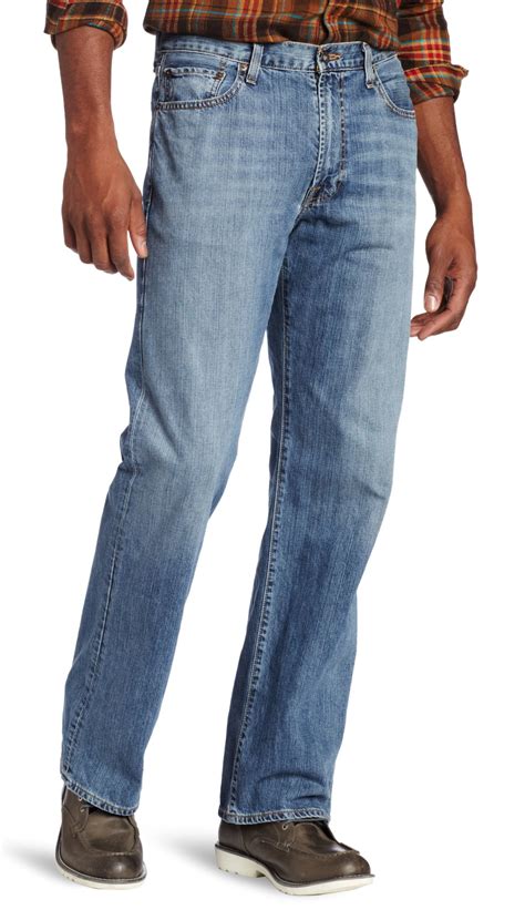 lucky brand  light blue mens size  relaxed straight leg jeans