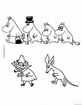 Moomins Coloring4free sketch template