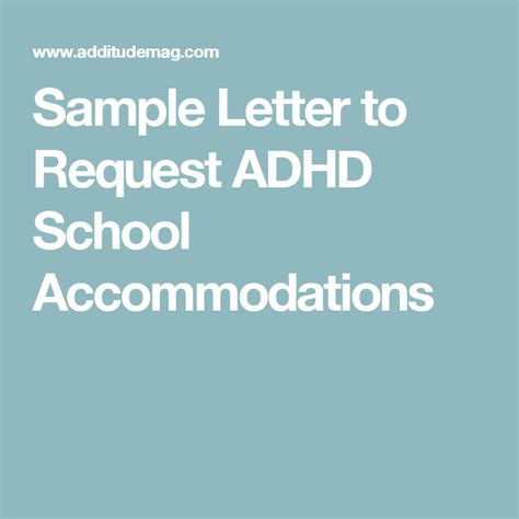 sample letter  testing accommodations
