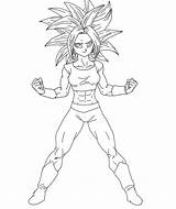 Kefla Saiyajin Xicor Lineart Bulma Legendario Vegeta sketch template