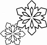 Coloring Snowflakes Pages Snowflake Printable Colouring Template Christmas Outline Easy Little Kids Two Color Print Clipart Sheet Clip Preschool Preschoolers sketch template