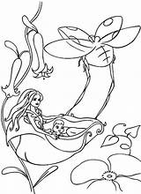 Mewarnai Fairytopia Bibble Elina Peri Riding sketch template