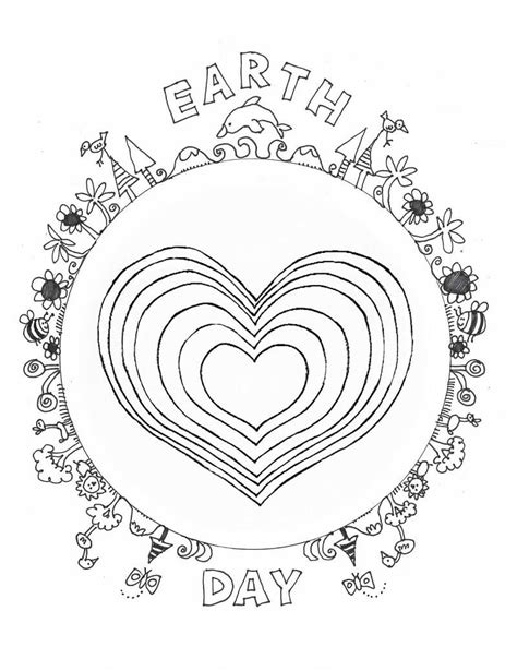 april  earth day coloring page  printable coloring pages  kids