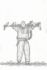 Geof Darrow Shaolin sketch template