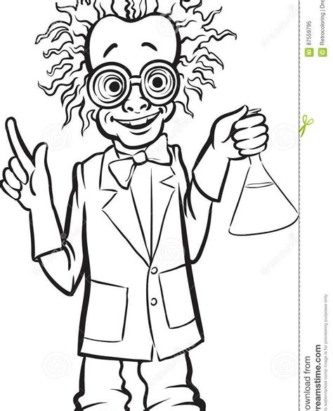 scientist coloring page  getcoloringscom  printable colorings