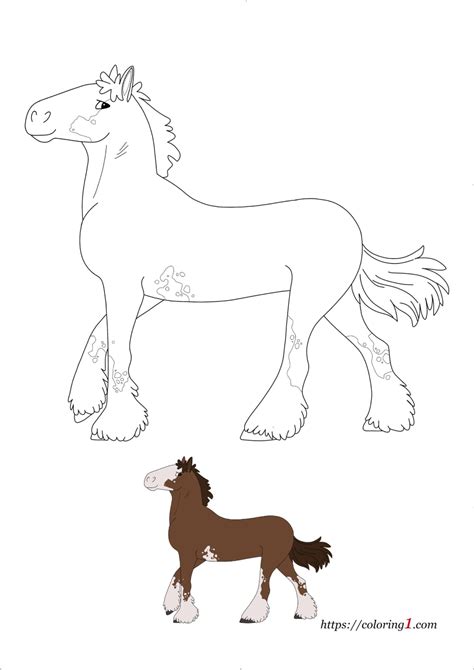 clydesdale horse coloring pages   coloring sheets  horse