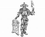 Skyrim Coloring Elder Scrolls Armor Pages Steel Printable Orc Fujiwara Yumiko Drawings Designlooter 39kb 667px sketch template