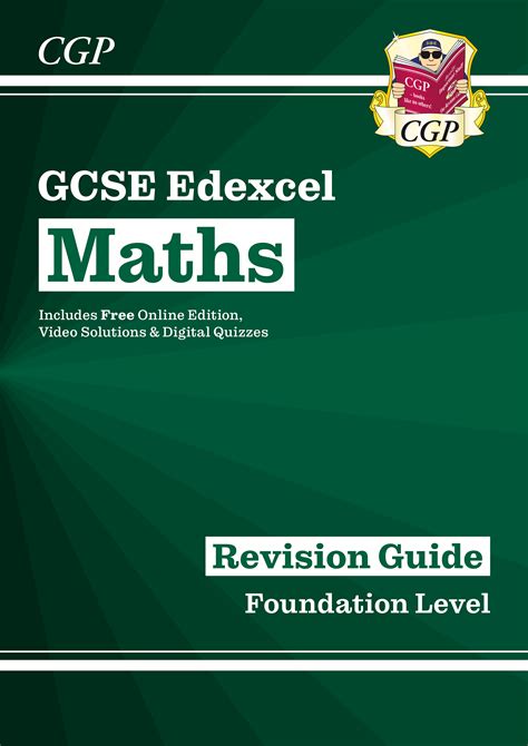 gcse maths edexcel revision guide foundation   edition  quizzes cgp books