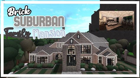 roblox bloxburg brick suburban family mansion speedbuild part   million youtube