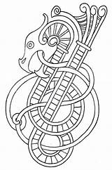 Viking Vikingtattoo Coloriage Wikinger Norse Vikings Tatouage Celtique Motif Nordique Drachen Zentangle sketch template
