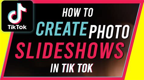create slideshows  tiktok photo template tutorial youtube