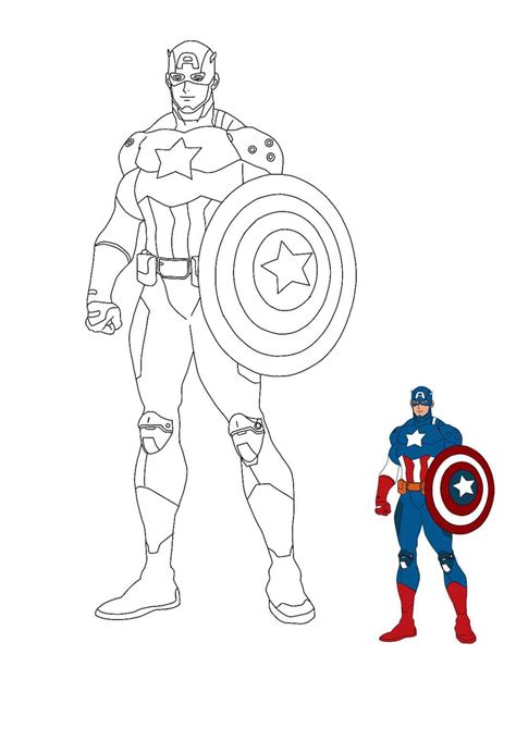 captain america drawing captain america coloring pages avengers