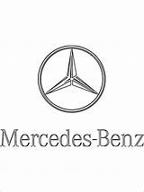 Mercedes Benz Logo Coloring Pages Logos Pdf Print sketch template