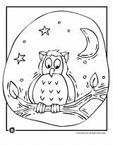 Coloring Pages Owl Forest Animal Owls Snowy Animals Library Clipart Jr Fox Popular sketch template