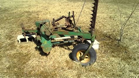 john deere  sickle mower youtube