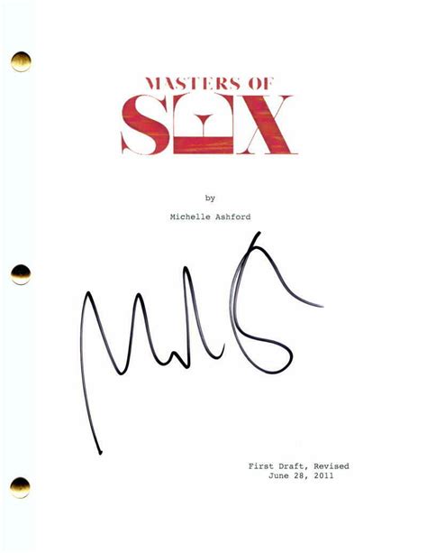 michael sheen signed autograph masters of sex full pilot script