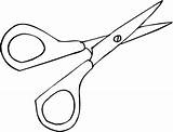 Scissors Coloring Pages Printable Categories sketch template