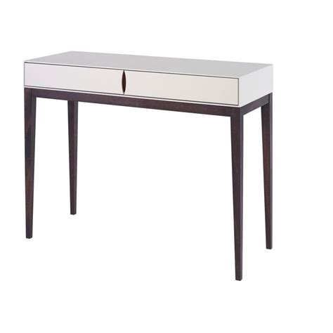 buy luxurious ivory white slim console table  fusion living
