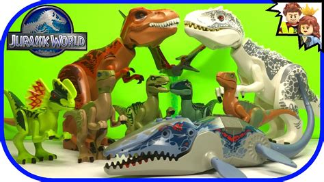 lego jurassic world collection favorite dinosaurs size comparison