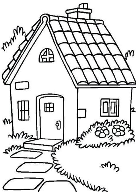 easy  print house coloring pages pagine  libro da colorare