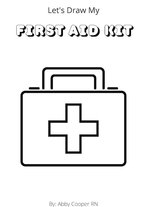 aid kit coloring pages