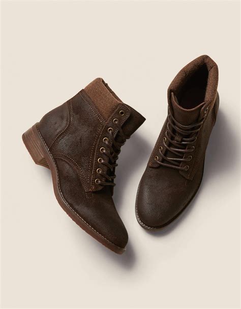 brown lanton lace  boots fatfacecom brown leather ankle boots lace  boots sock shoes