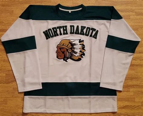 rare north dakota fighting sioux hockey jersey embroidery stitched customize  number