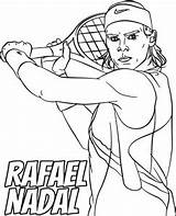 Nadal Player Kolorowanka Tenisista Topcoloringpages Ronaldo Cr7 Kolorowanki Rafa Hockey Druku sketch template