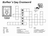 Crossword Puzzles Kids Easy Puzzle Mothers Para Crucigramas Crosswords Los Printable Mother Coloring Pequeños Word Print Games Ingles Cross Children sketch template