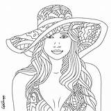 Coloring Pages Book Para Colorear Color Wayne Lil Women Printable Adult Dibujos Beautiful Print Hat Adults Therapy Books Summer Laminas sketch template