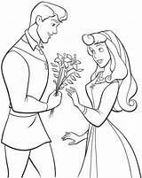 Coloring Pages Aurora Princess Disney Maleficent Prince Phillip Flowers Printable Coloriage Sleeping Beauty Giving Dessin Traceable Princesse Supercoloring Princesses Colouring sketch template