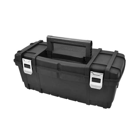 Anvil 24 In Black Plastic Tool Box Thd2015 05a The Home Depot