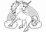 Unicorno Unicorni Stampare Arcobaleno Cavallo Aggiungi sketch template