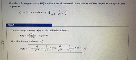 solved find the unit tangent vector t t and find a set of