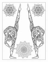 Yoga Coloring Poses Books Pages Mandalas Book Meditation Adults Adult Choose Board Mandala sketch template