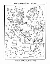 Coloring Fallout Pages Bound Color Mascots Killer sketch template