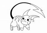 Raichu Lineart Pokemon Coloring Pages Request Deviantart Drawing Color Draw Choose Board sketch template