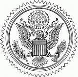 Coloring Presidential Seal Privacy Policy Terms sketch template