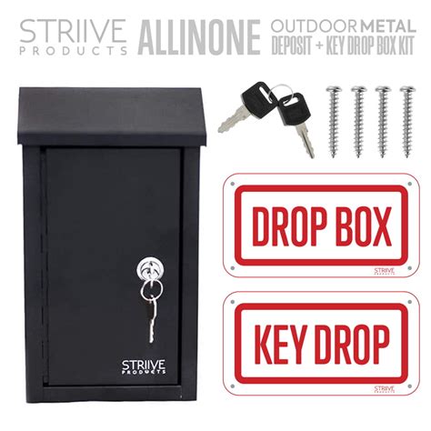 striive key drop box kit  drop box sign key drop sign walmartcom walmartcom