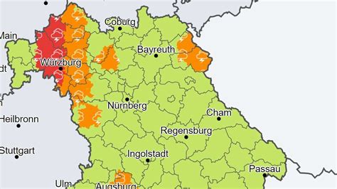 unwetter in bayern dwd gibt wieder warnung vor schwerem gewitter aus