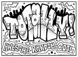 Graffiti Totally Teenagers 2552 sketch template