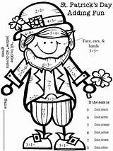 St Color Patrick Coloring Patricks Number Pages Leprechaun Printable Addition March Adding Math Kindergarten Patty Kids Grade Puzzles Fun Crafts sketch template