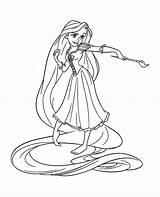 Coloring Tangled Kids Rapunzel Color Printable Pages Print Disney Characters sketch template