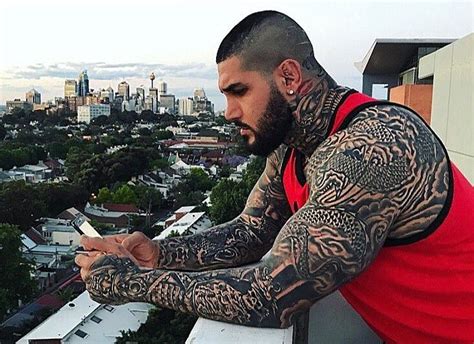 the tattooed instagram star followed by notorious australian biker