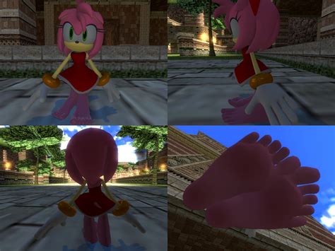 amy rose feet reference by vg mc on deviantart