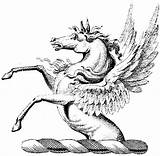 Mystical Mythical Pegasus Designlooter sketch template