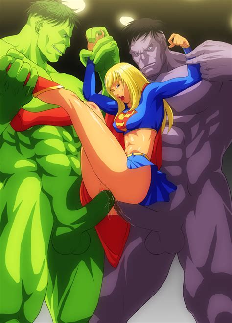 Super Girl Vs Hulks By Raliugaxxx Hentai Foundry